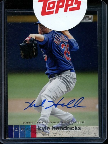 kyle hendricks autographed baseball